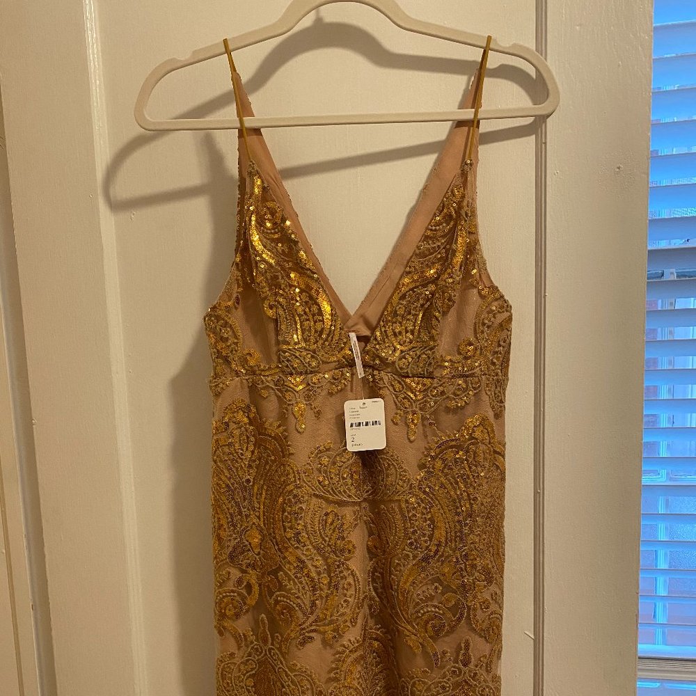 FREE PEOPLE: Night Shimmers Mini Dress - Picture 4 of 7